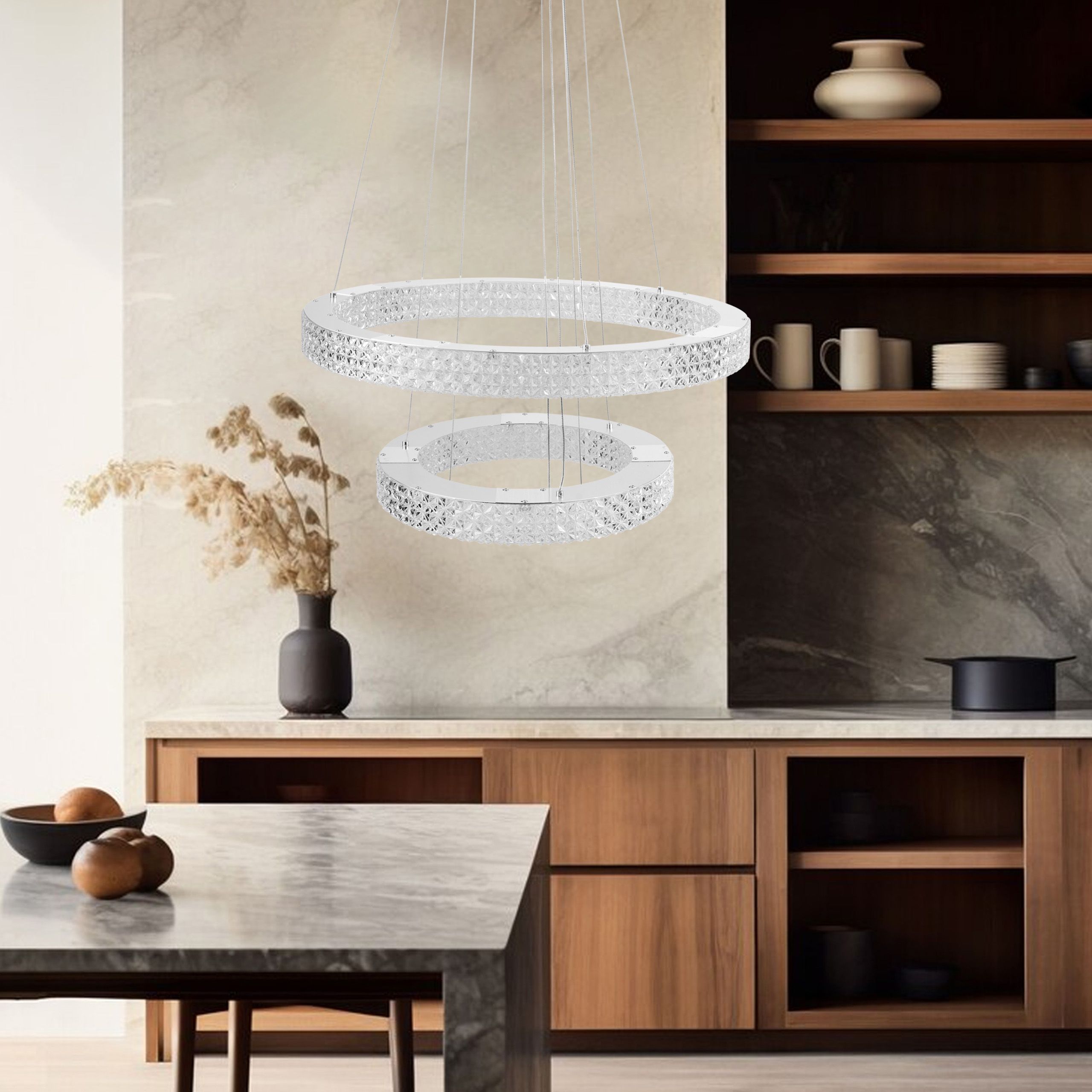 Toolight Závěsné LED osvětlení Crystal LE10 MS007-CP chrom - Obrázek 2