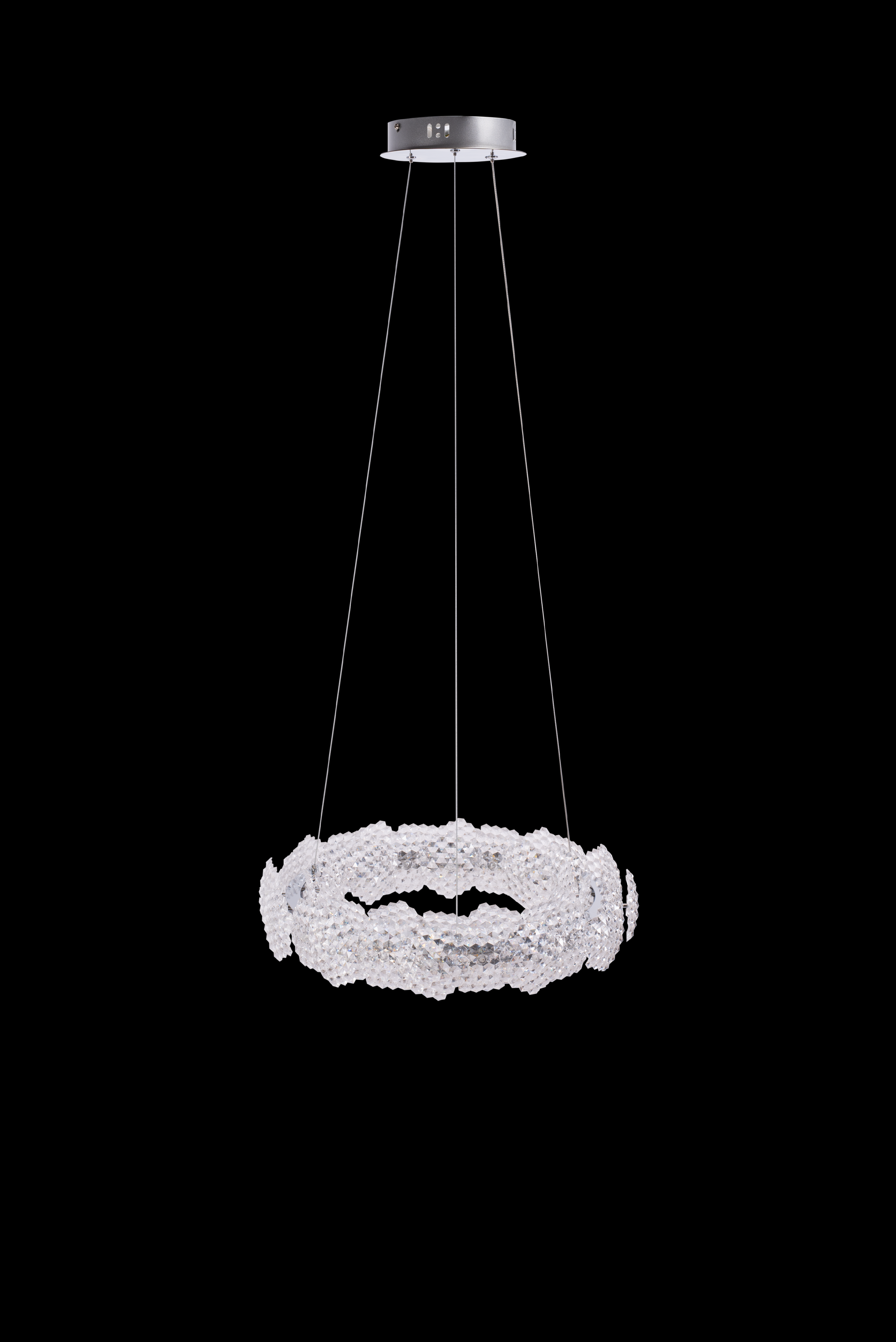 Toolight Závěsné LED osvětlení Crystal LE2 MS017-CP chrom 57 cm - Obrázek 2