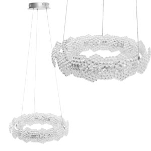 Toolight Závěsné LED osvětlení Crystal LE5 MS016-CP chrom 47 cm