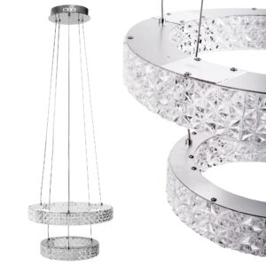 Toolight Závěsné LED osvětlení Crystal LE6 MS006-CP chrom