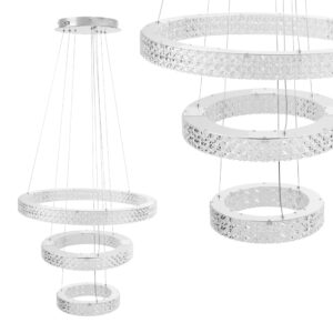 Toolight Závěsné LED osvětlení Crystal LE8 MS008-CP chrom
