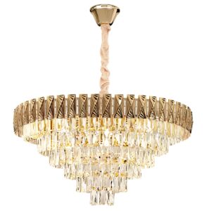 Toolight Závěsné LED osvětlení Crystal Modern D11 G061-CP 80CM zlaté