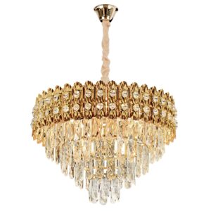 Toolight Závěsné LED osvětlení Crystal Modern D14 G058-CP 60CM zlaté