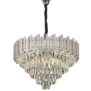Toolight Závěsné LED osvětlení Crystal Modern D15 G051-CP 50CM chrom