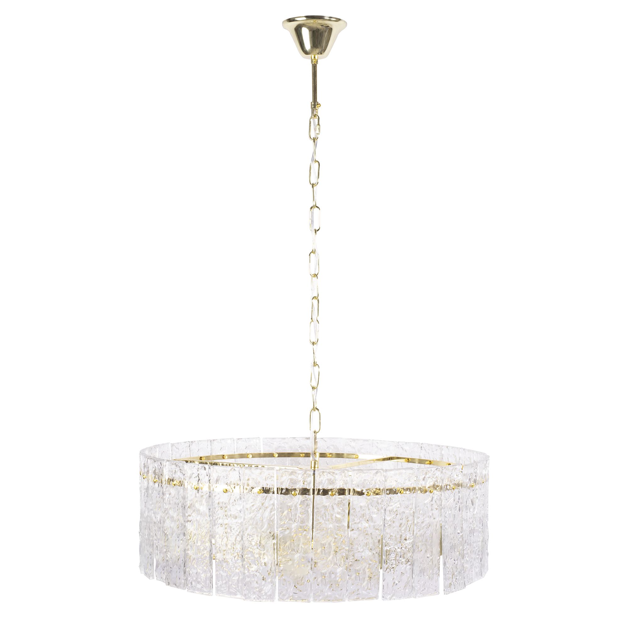 Toolight Závěsné LED osvětlení Crystal Modern D8 APP1779-CP 60CM zlaté