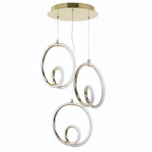 Toolight Závěsné LED osvětlení D88 LHJ095-3CP zlaté