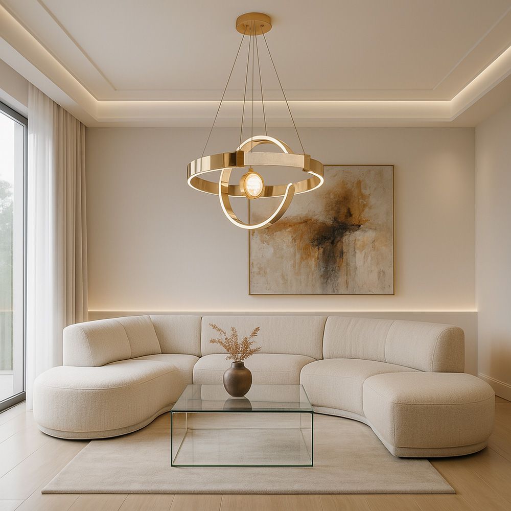 Toolight Závěsné LED osvětlení E10 LHJ060-CP zlaté - Obrázek 2