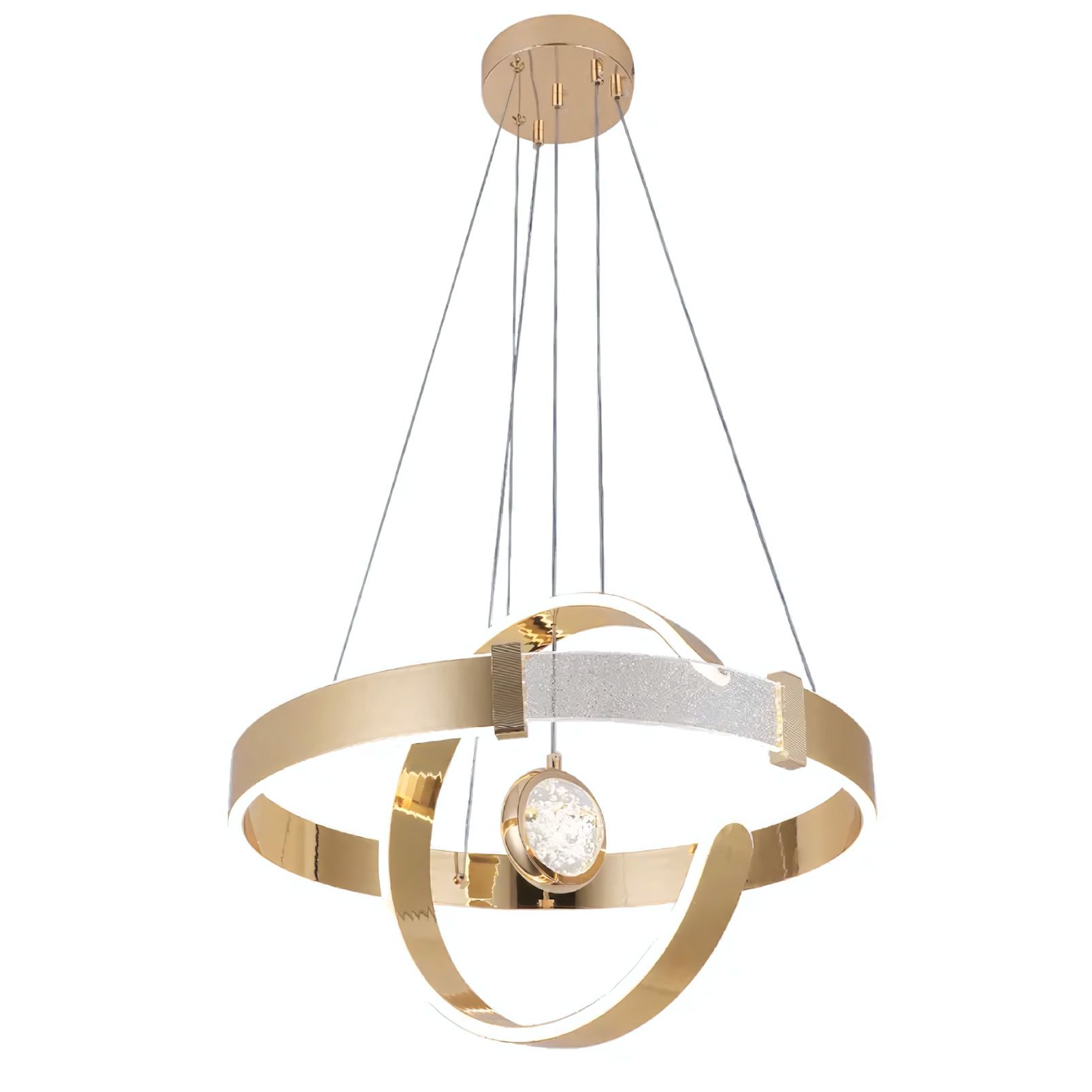 Toolight Závěsné LED osvětlení E10 LHJ060-CP zlaté