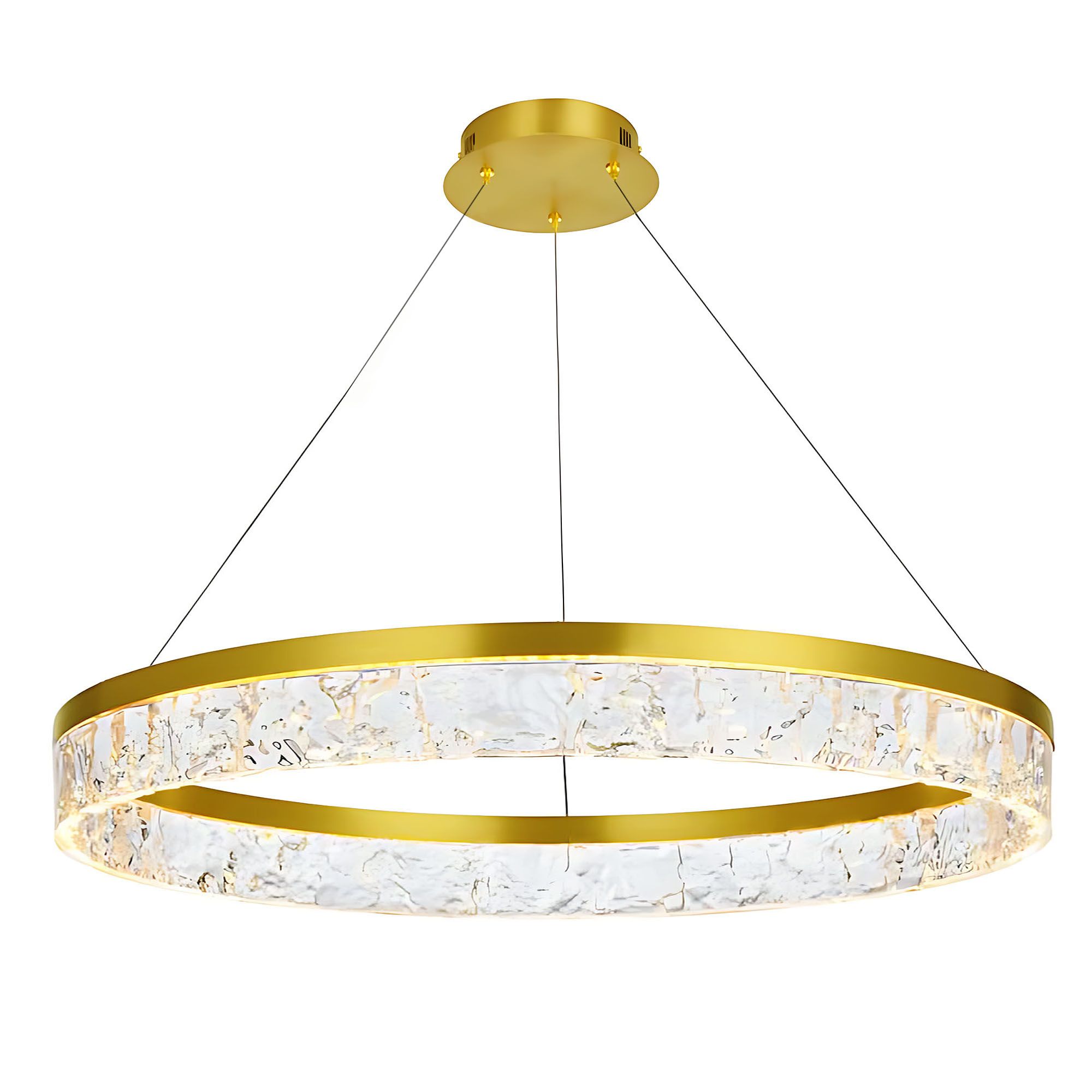 Toolight Závěsné LED osvětlení E11 LHJ047-CP 80 cm zlaté