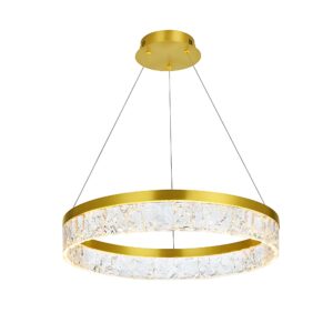 Toolight Závěsné LED osvětlení E13 LHJ046-CP 50 cm zlaté