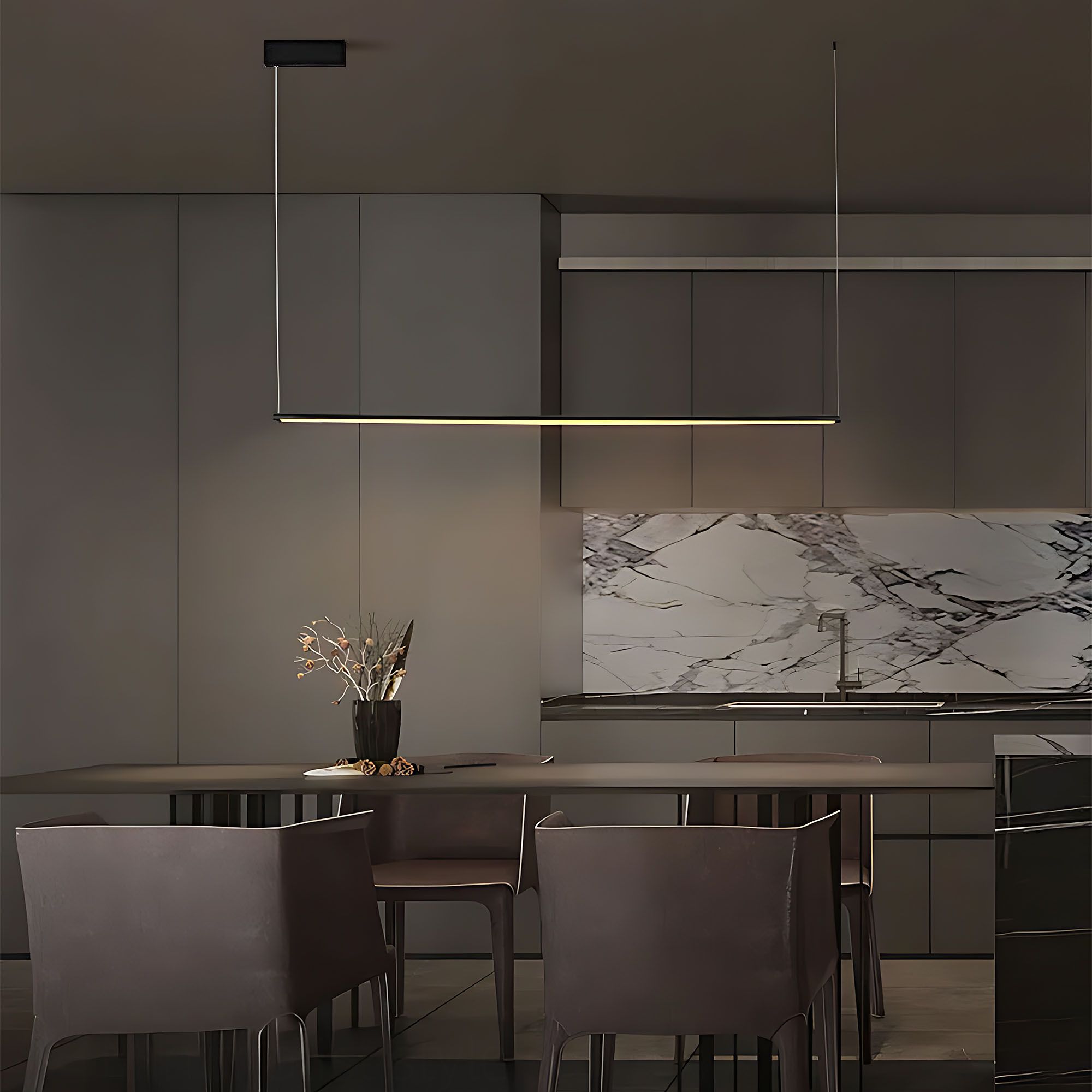 Toolight Závěsné LED osvětlení E14 LHJ032-CP 150 cm černé - Obrázek 2
