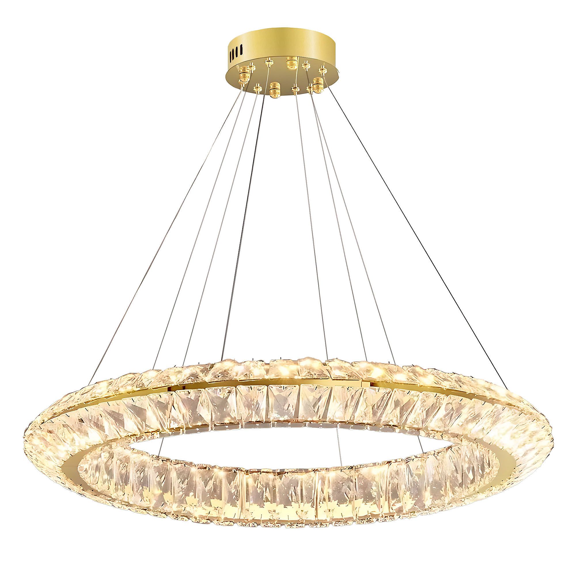 Toolight Závěsné LED osvětlení E27 APP1769-CP 80 cm zlaté