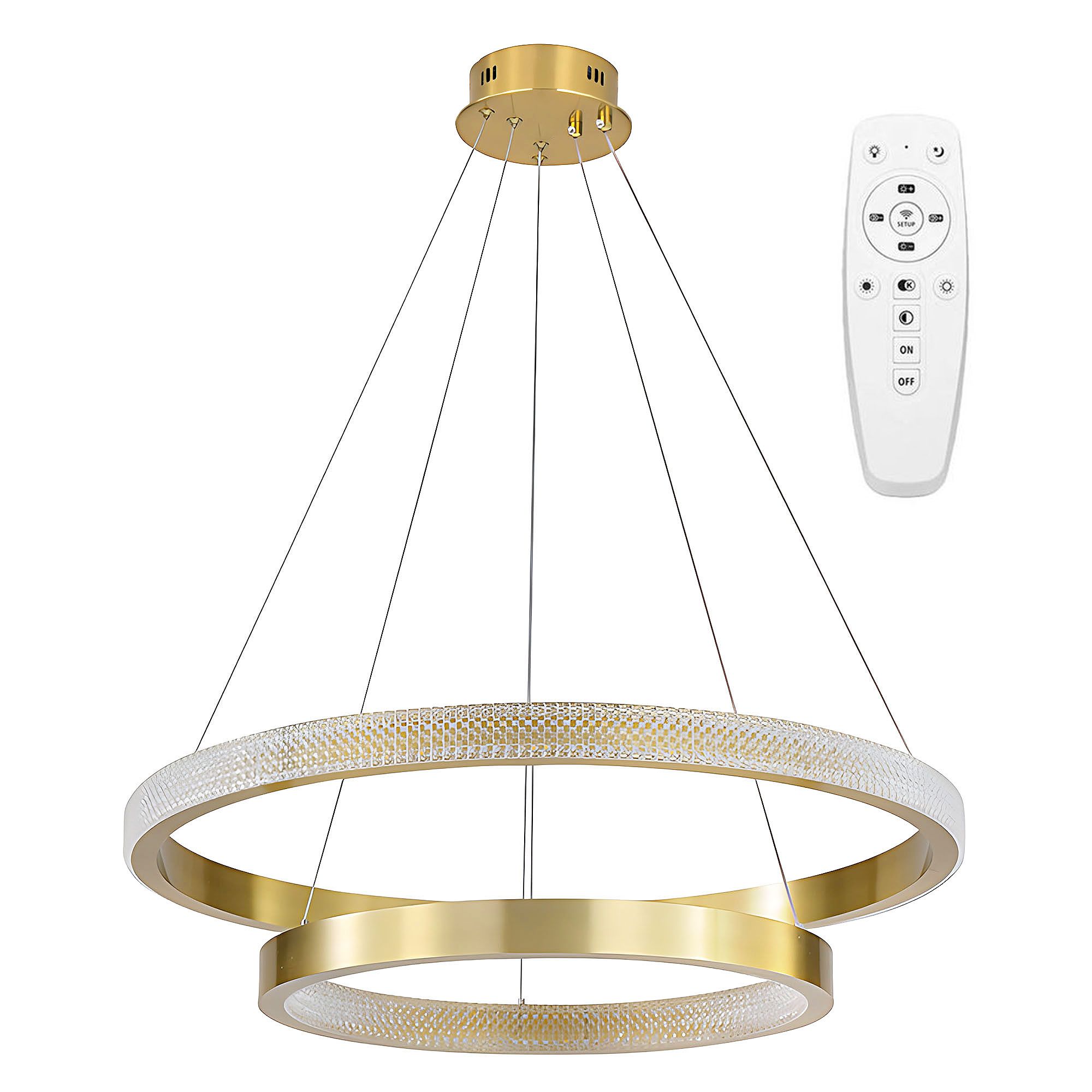Toolight Závěsné LED osvětlení E31 APP1772-CP kartáčovaná zlatá