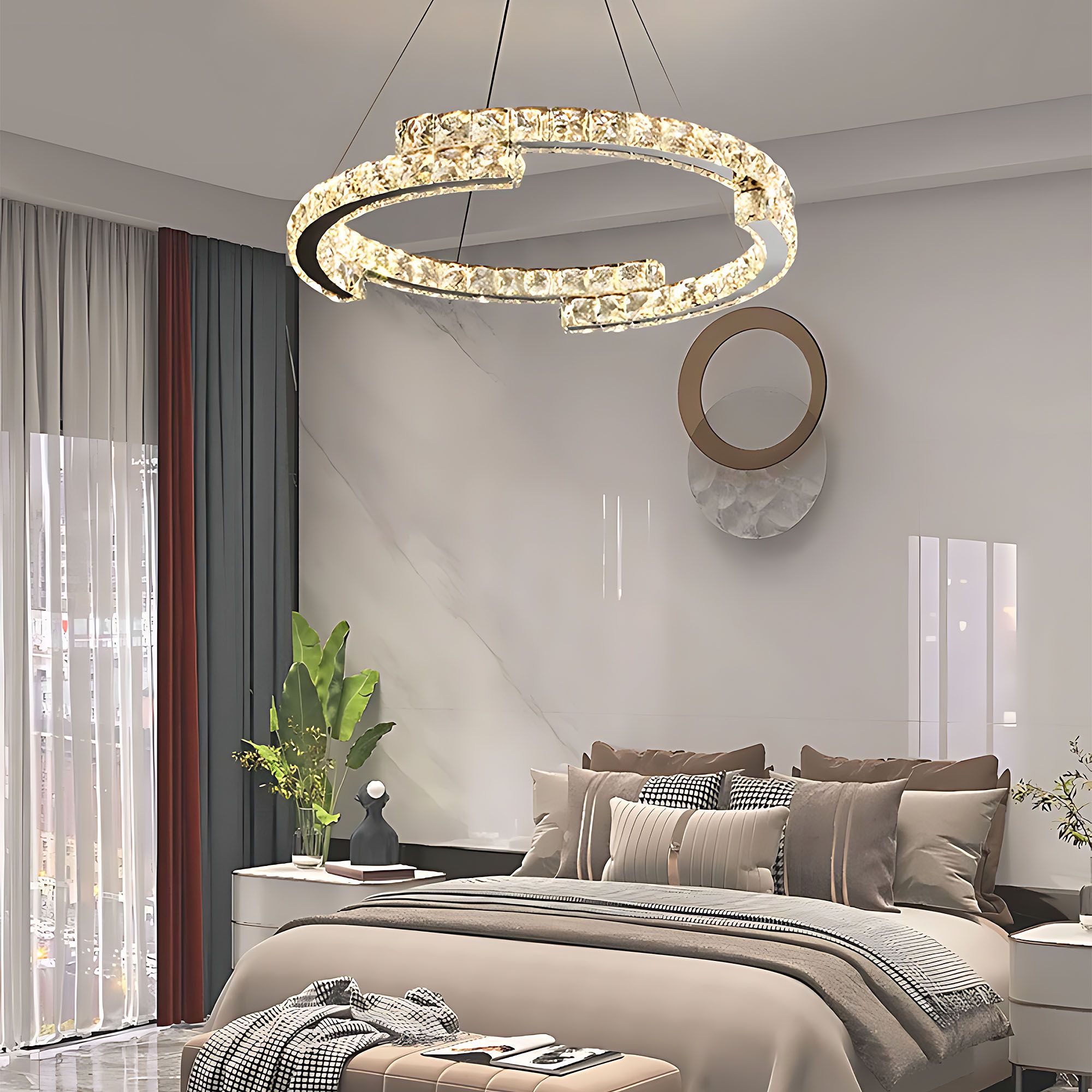 Toolight Závěsné LED osvětlení E38 APP1770-CP 60 cm chrom - Obrázek 2