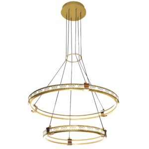 Toolight Závěsné LED osvětlení E40 LHJ037-CP2 zlaté