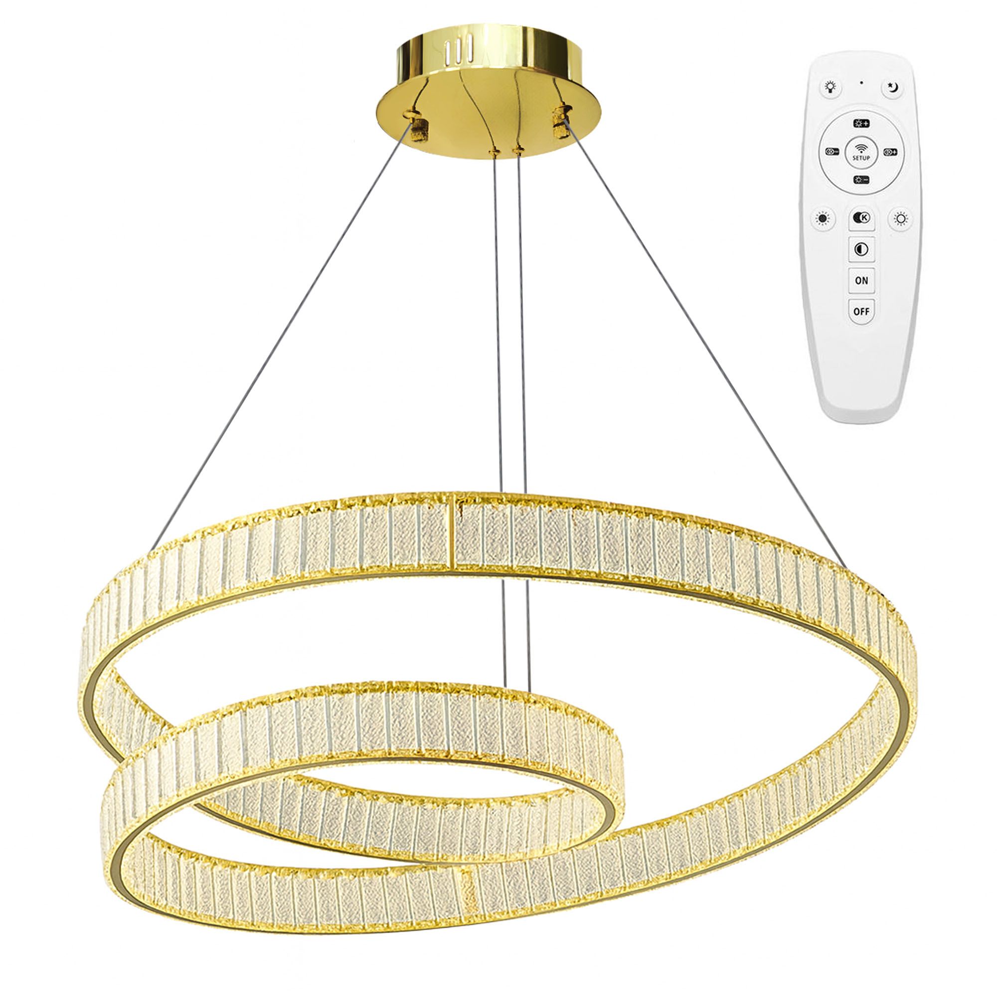 Toolight Závěsné LED osvětlení E47 APP1767-CP zlaté