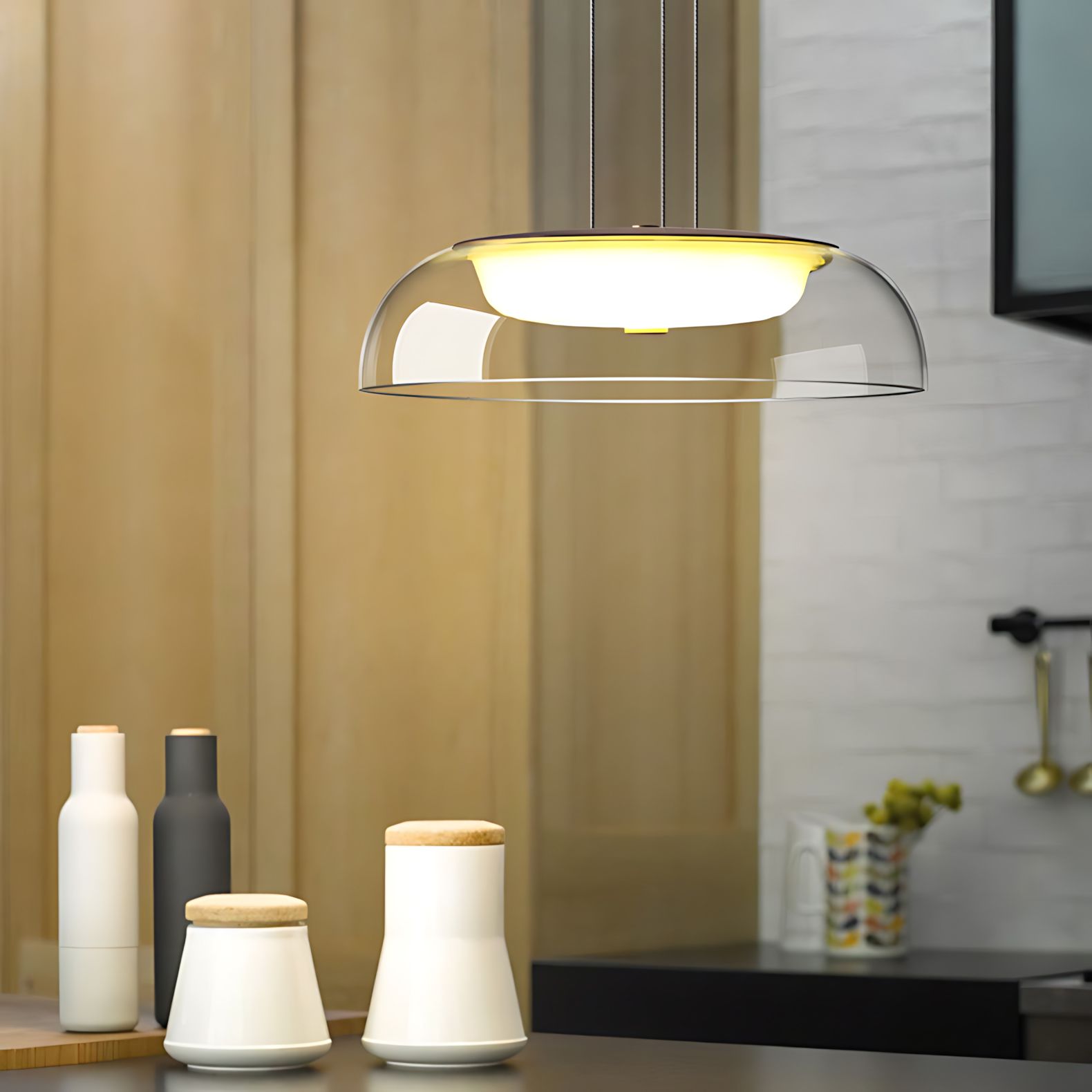 Toolight Závěsné LED osvětlení E53 APP1691-1PC zlaté - Obrázek 2