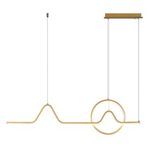 Toolight Závěsné LED osvětlení E6 LHJ022-CP 120 cm zlaté