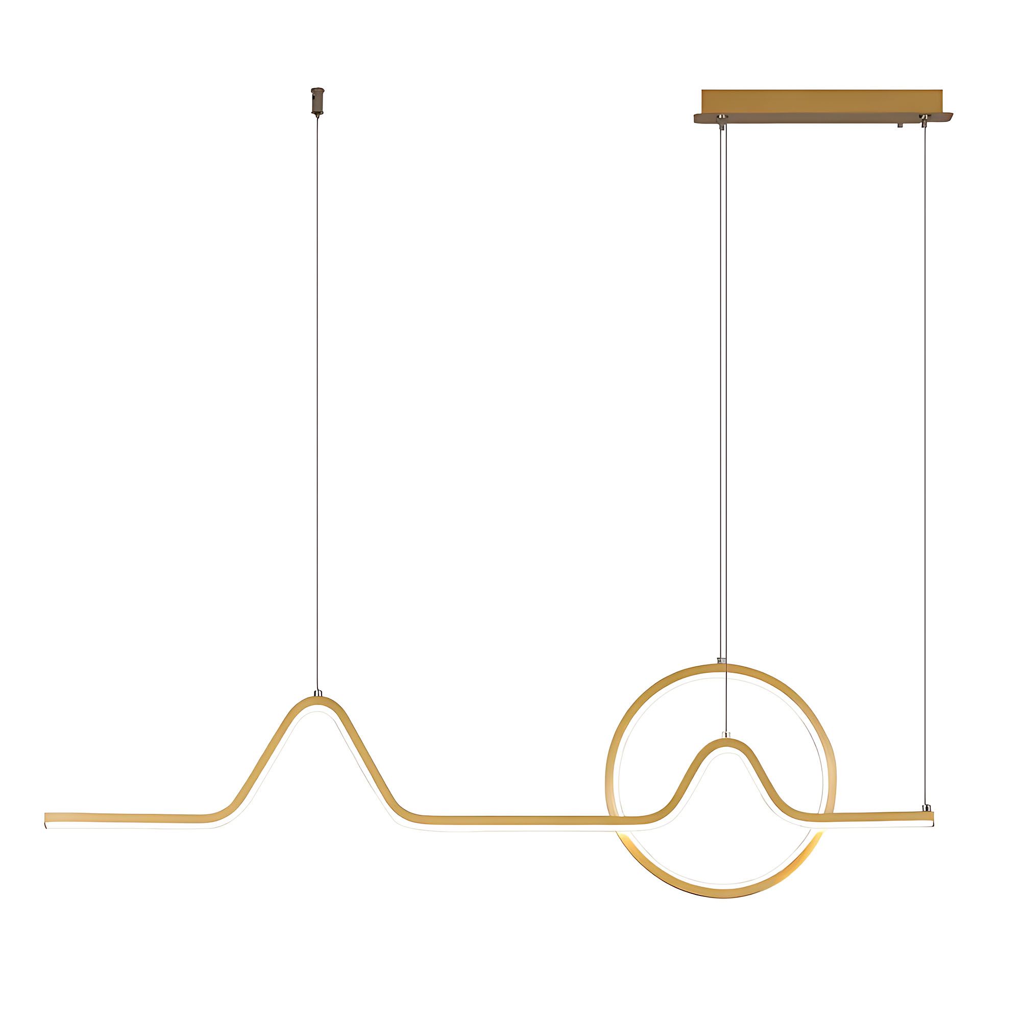 Toolight Závěsné LED osvětlení E6 LHJ022-CP 120 cm zlaté
