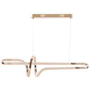 Toolight Závěsné LED osvětlení Modern A2 G039-CP zlaté