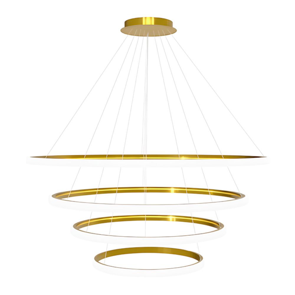 Toolight Závěsné LED osvětlení Modern Circle D101 LHJ009-CP4 zlaté