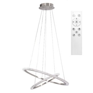 Toolight Závěsné LED osvětlení Modern Circle D93 LHJ045-CP2 kartáčovaný nikl