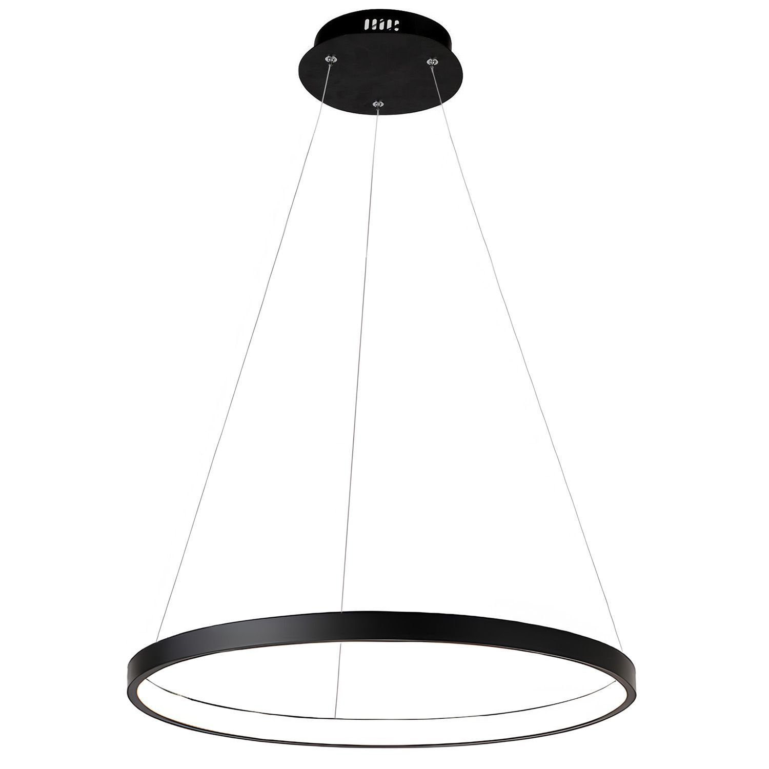 Toolight Závěsné LED osvětlení Modern Circle D99 LHJ012-CP 80cm černé