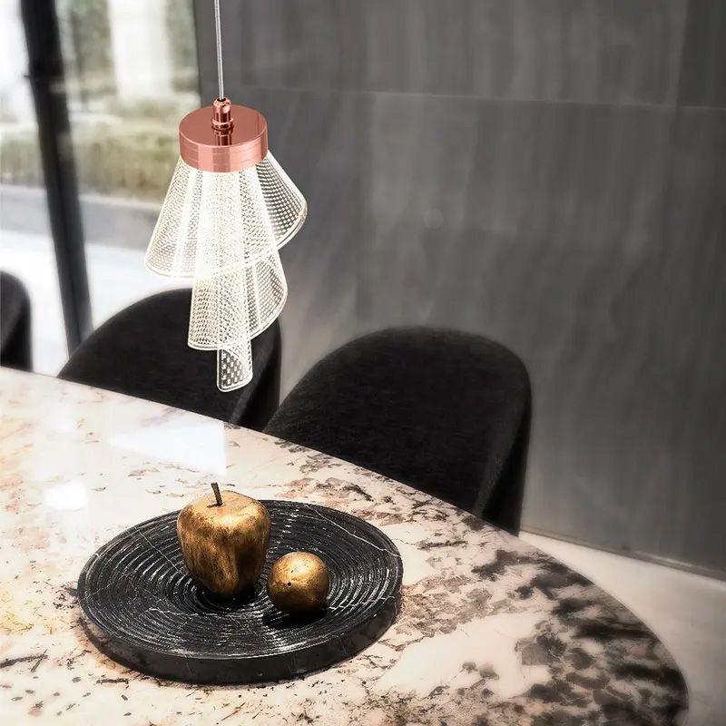 Toolight Závěsné LED osvětlení Modern D14 APP1765-1CP růžové zlato - Obrázek 2