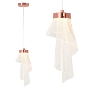 Toolight Závěsné LED osvětlení Modern D14 APP1765-1CP růžové zlato