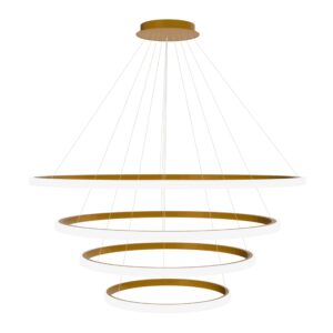 Toolight Závěsné LED osvětlení Modern D15 LHJ010-CP4 kartáčovaná zlatá