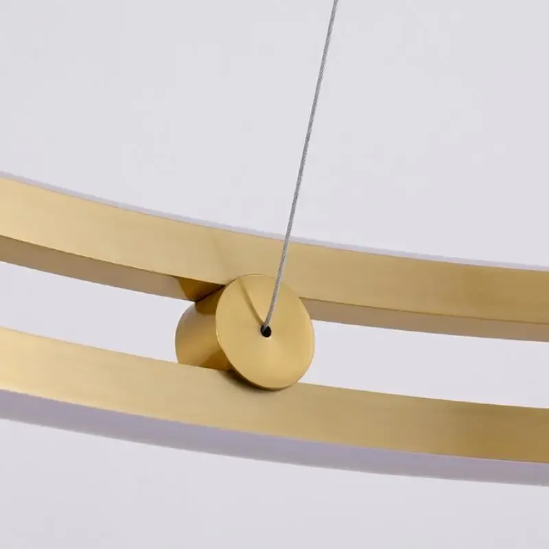 Toolight Závěsné LED osvětlení Modern D25 LHJ015-CP 60 CM zlaté - Obrázek 2