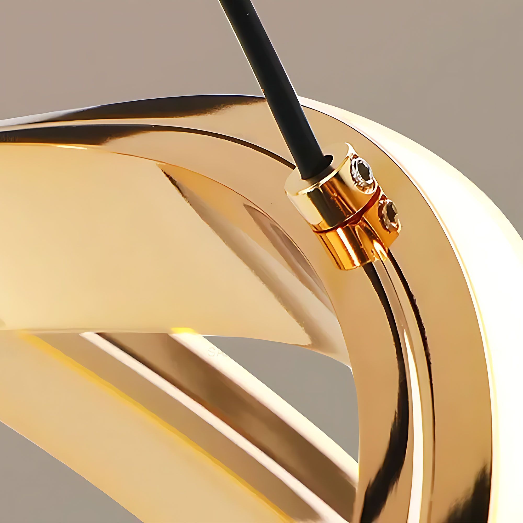 Toolight Závěsné LED osvětlení Modern D7 LHJ017-CP2 zlaté - Obrázek 2