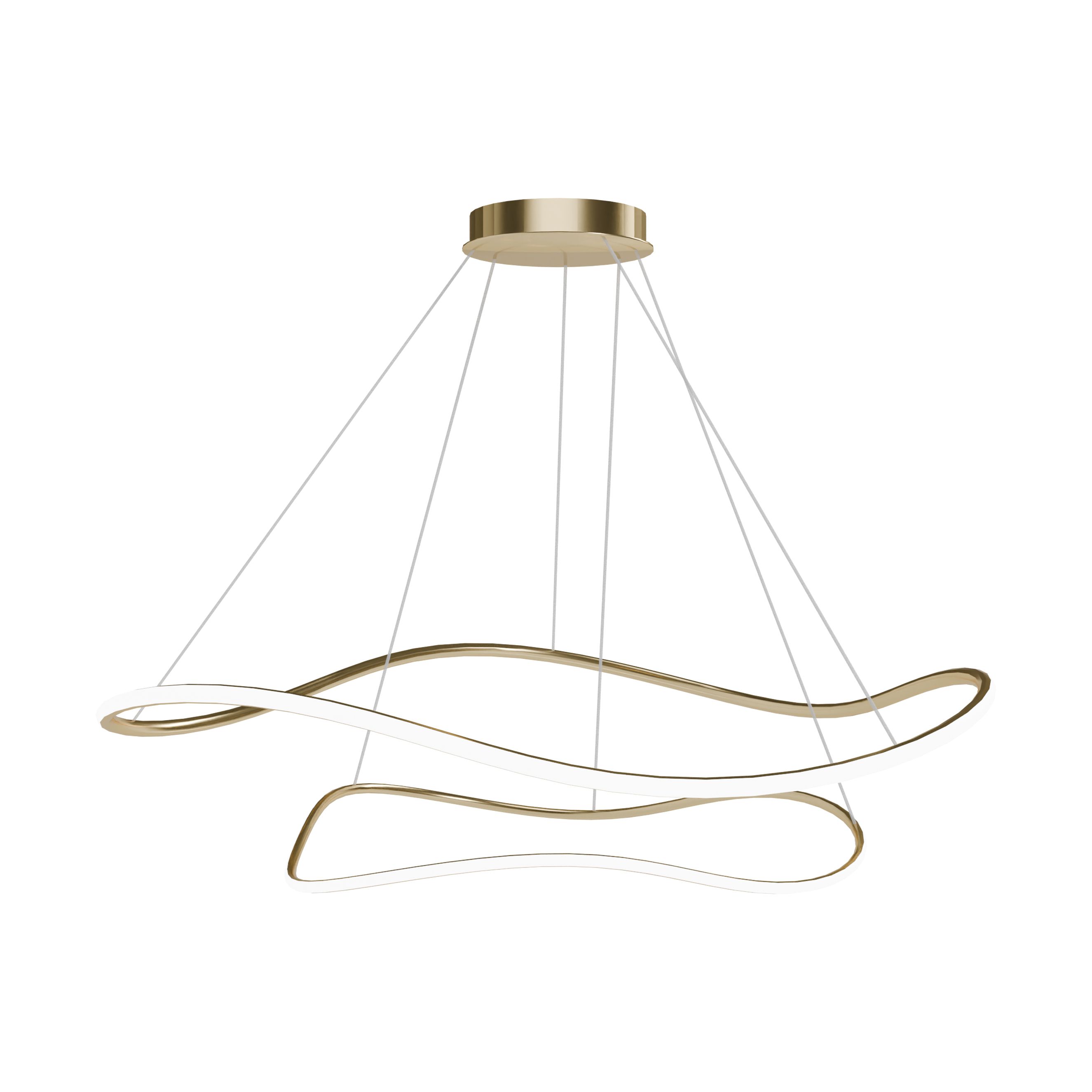 Toolight Závěsné LED osvětlení Modern D7 LHJ017-CP2 zlaté