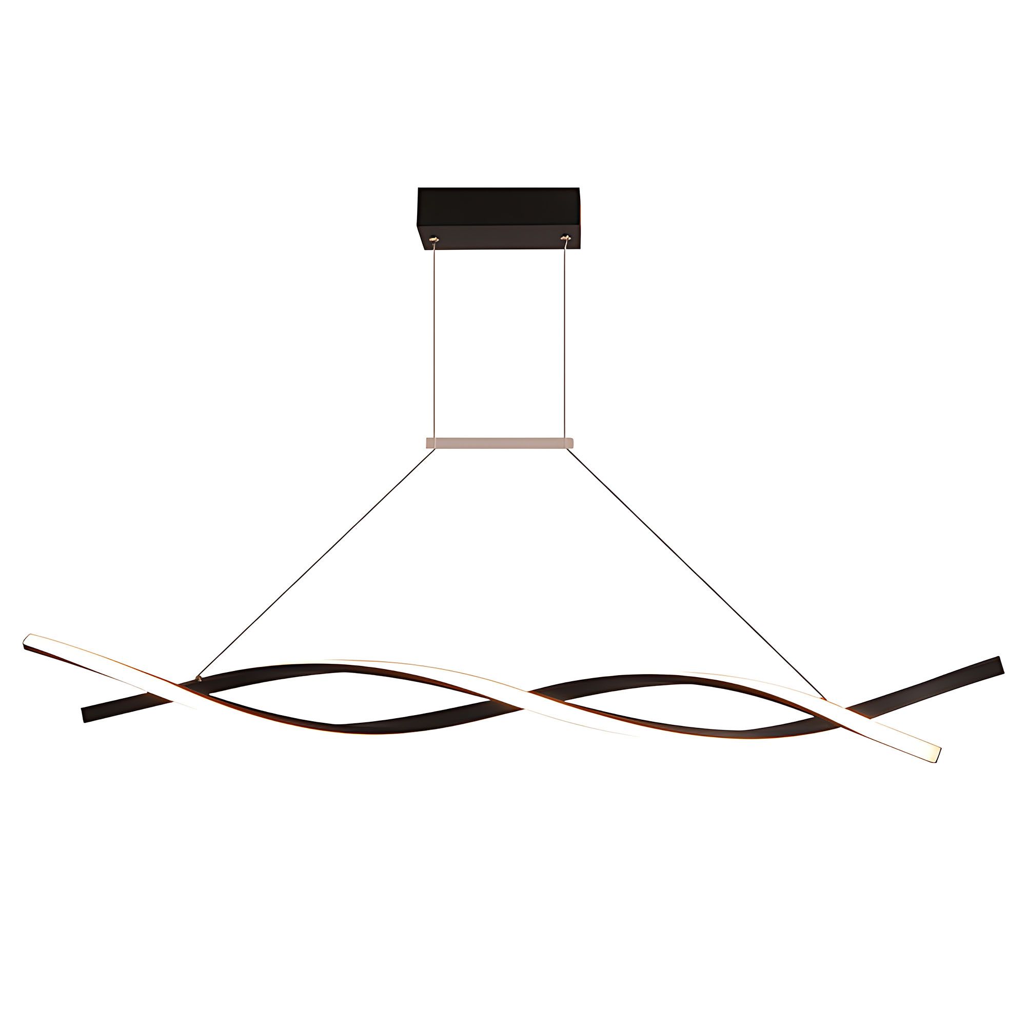 Toolight Závěsné LED osvětlení Modern Spiral D100 LHJ020-CP černé