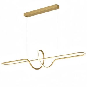 Toolight Závěsné LED osvětlení Modern Spiral D104 LHJ038-CP kartáčovaná zlatá