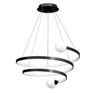 Toolight Závěsné LED osvětlení Modern Spiral D105 LHJ029-CP černé