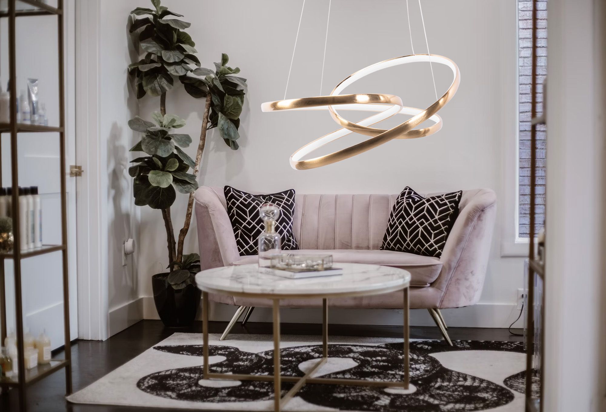 Toolight Závěsné LED osvětlení Urban B1 G005-CP zlaté - Obrázek 2