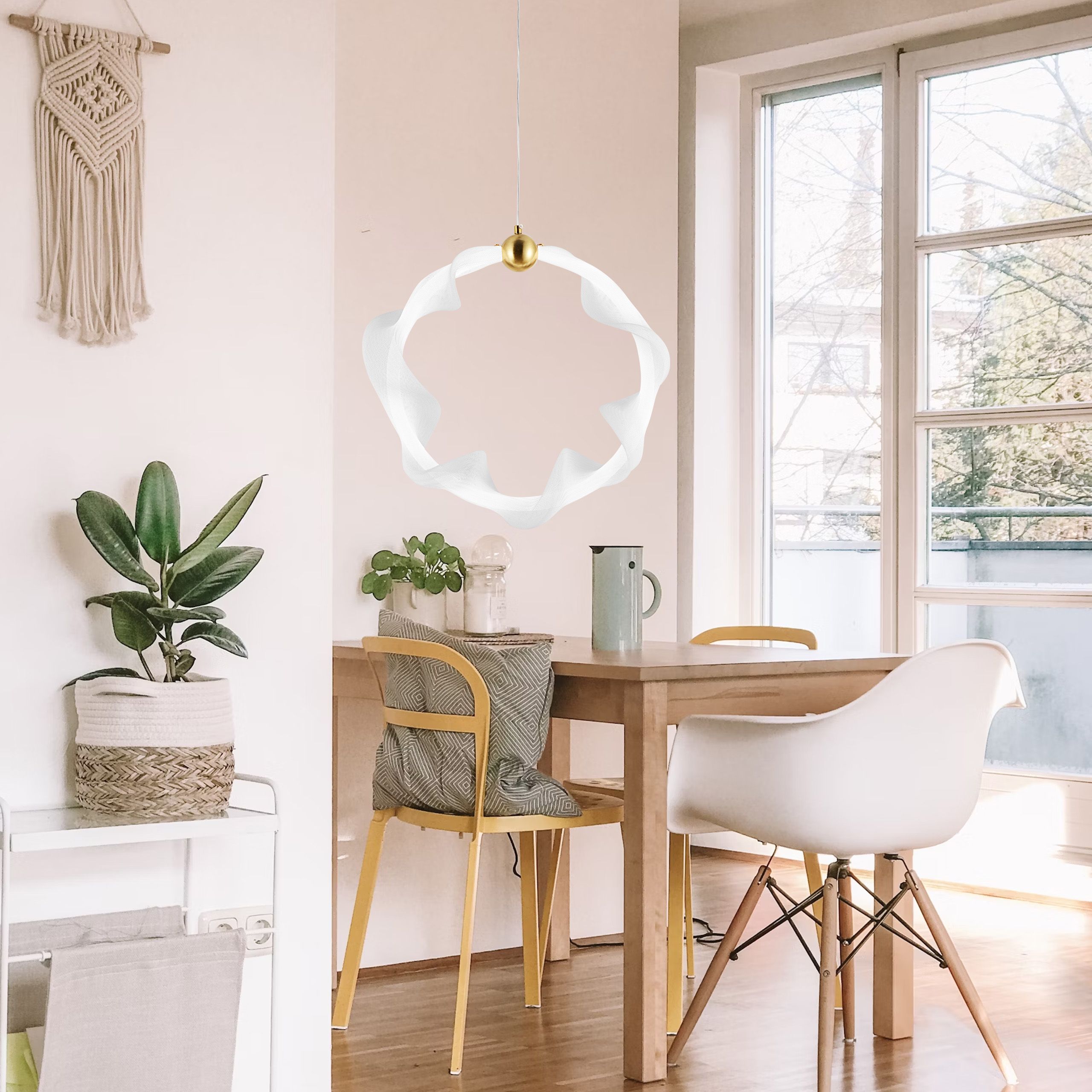 Toolight Závěsné LED osvětlení Urban B11 G014-1CP bílá/zlatá - Obrázek 2