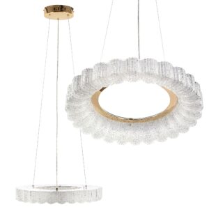 Toolight Závěsné LED osvětlení Urban B14 MS018-CP 40 cm růžová zlatá