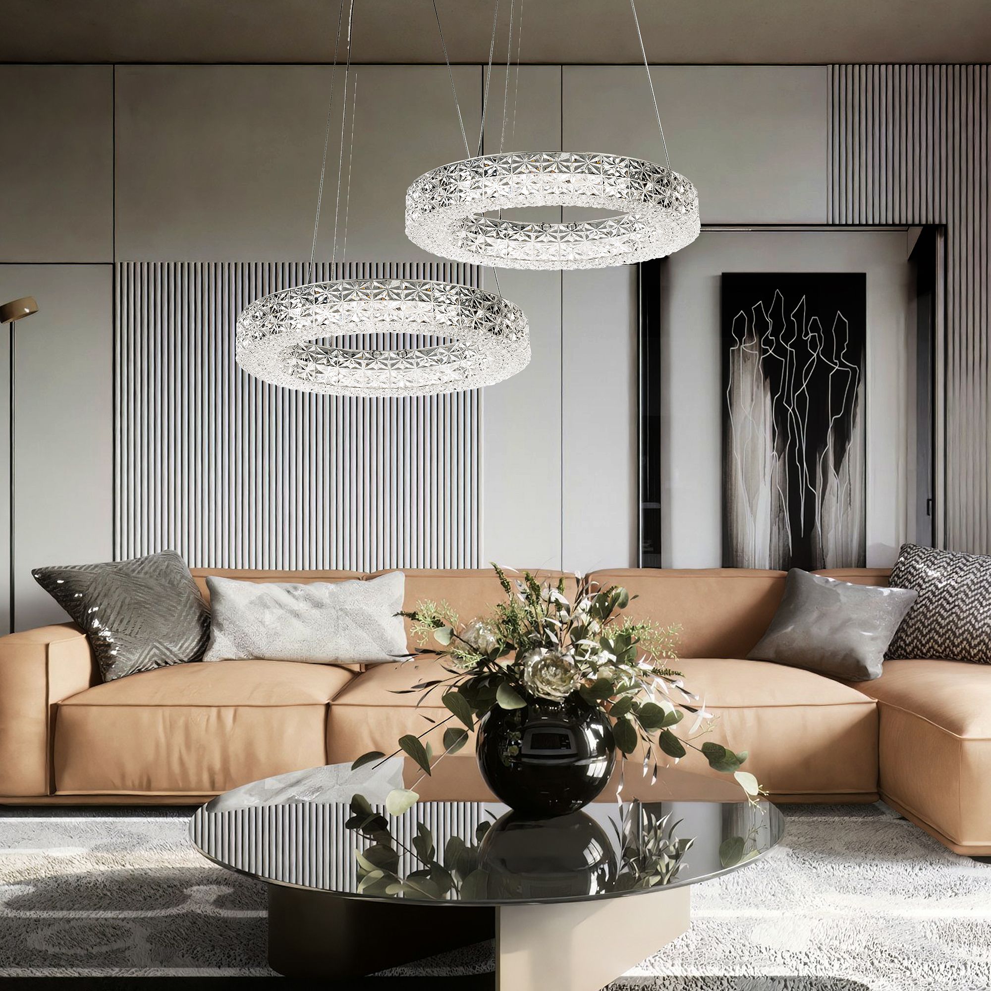 Toolight Závěsné LED osvětlení Urban B15 MS004-CP 40 cm chrom - Obrázek 2