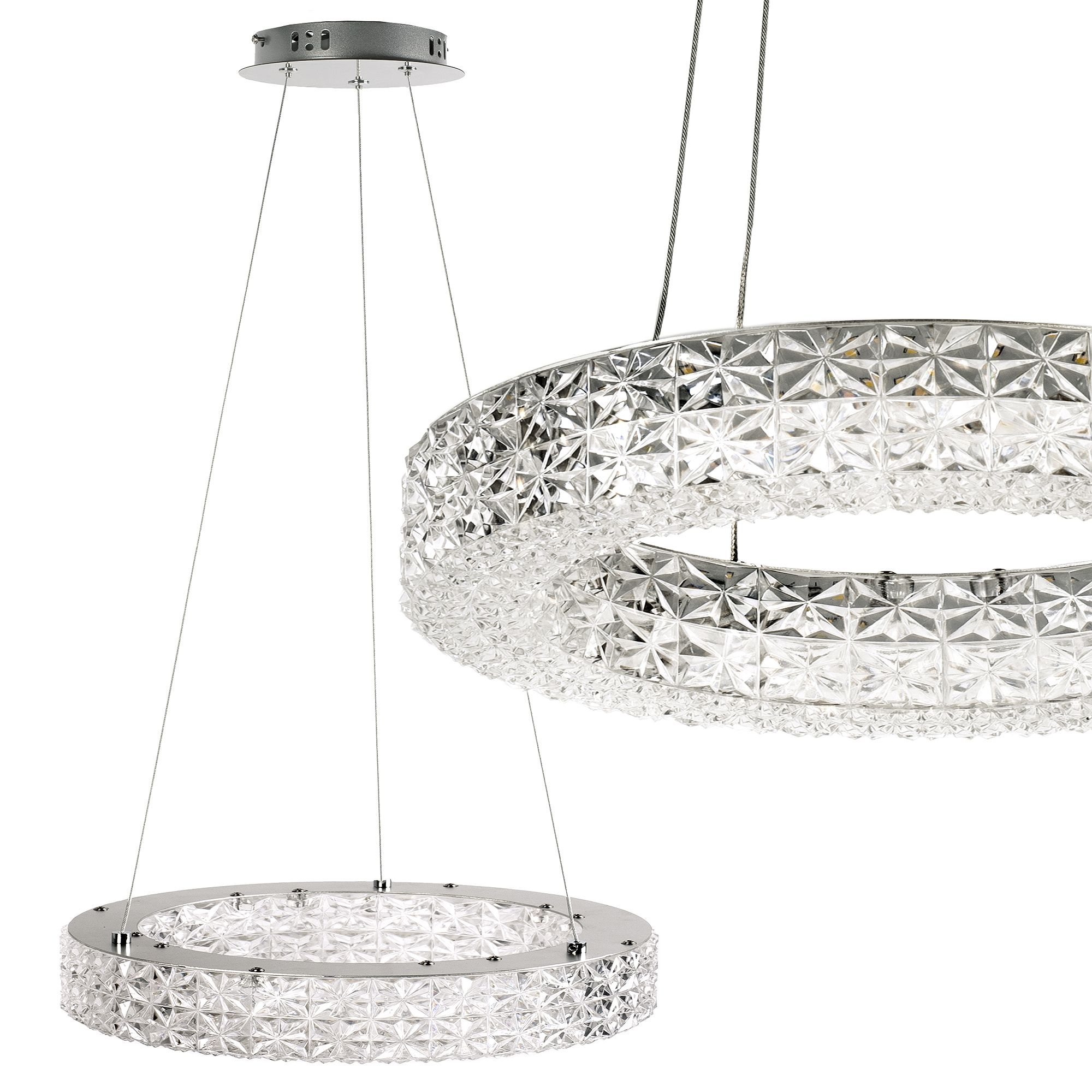 Toolight Závěsné LED osvětlení Urban B15 MS004-CP 40 cm chrom