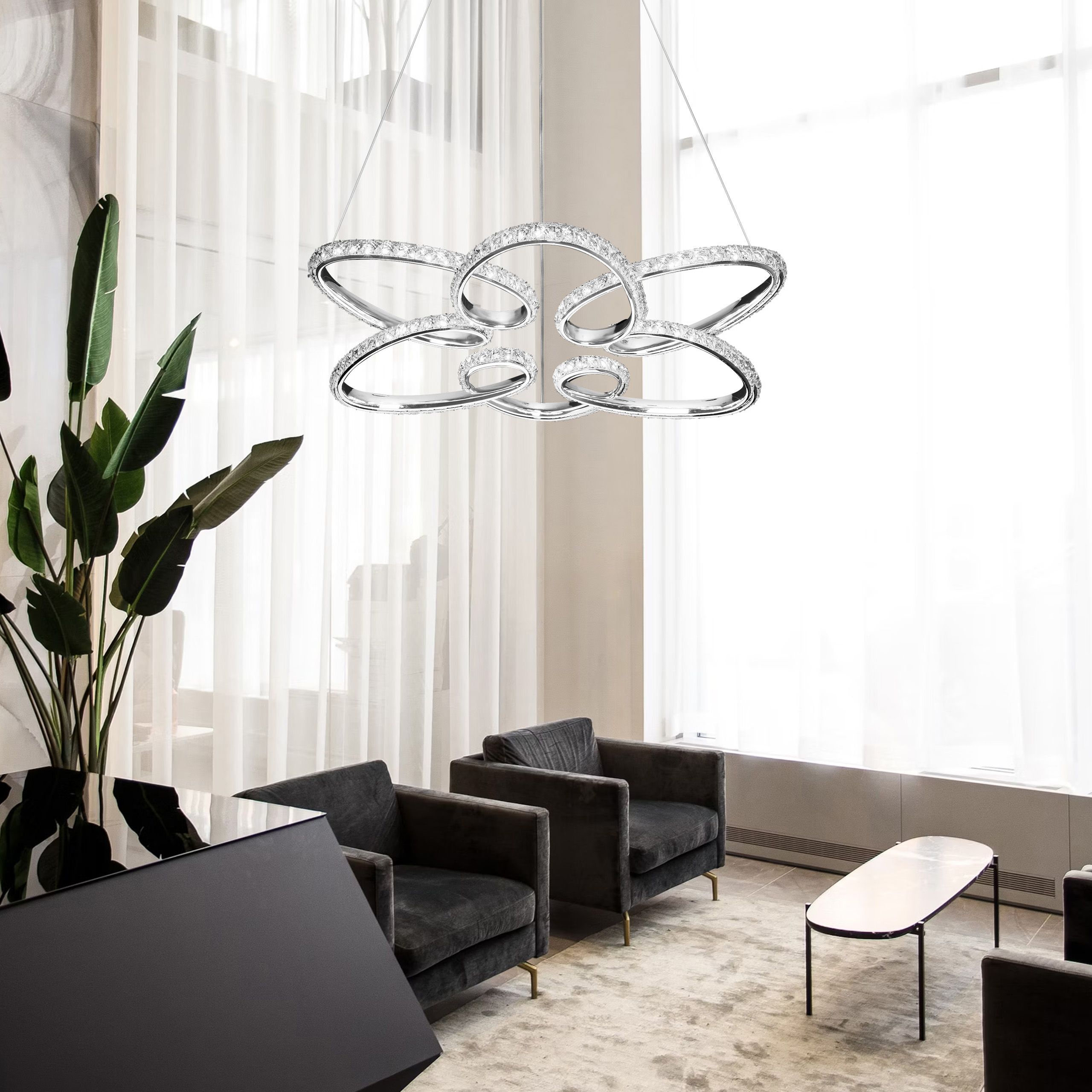 Toolight Závěsné LED osvětlení Urban B16 G002-CP chrome - Obrázek 2