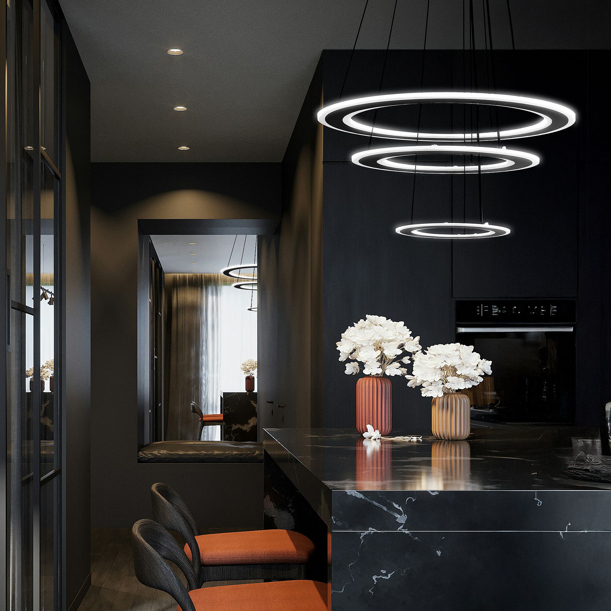 Toolight Závěsné LED osvětlení Urban B7 G040-3CP černé - Obrázek 2
