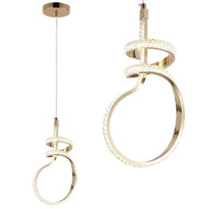 Toolight Závěsné LED svítidlo Luxury Glamour 14 G071-CP zlaté
