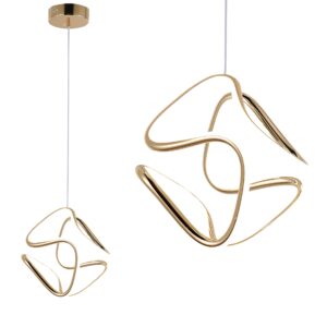 Toolight Závěsné LED svítidlo Luxury Glamour 15 G067-CP zlaté