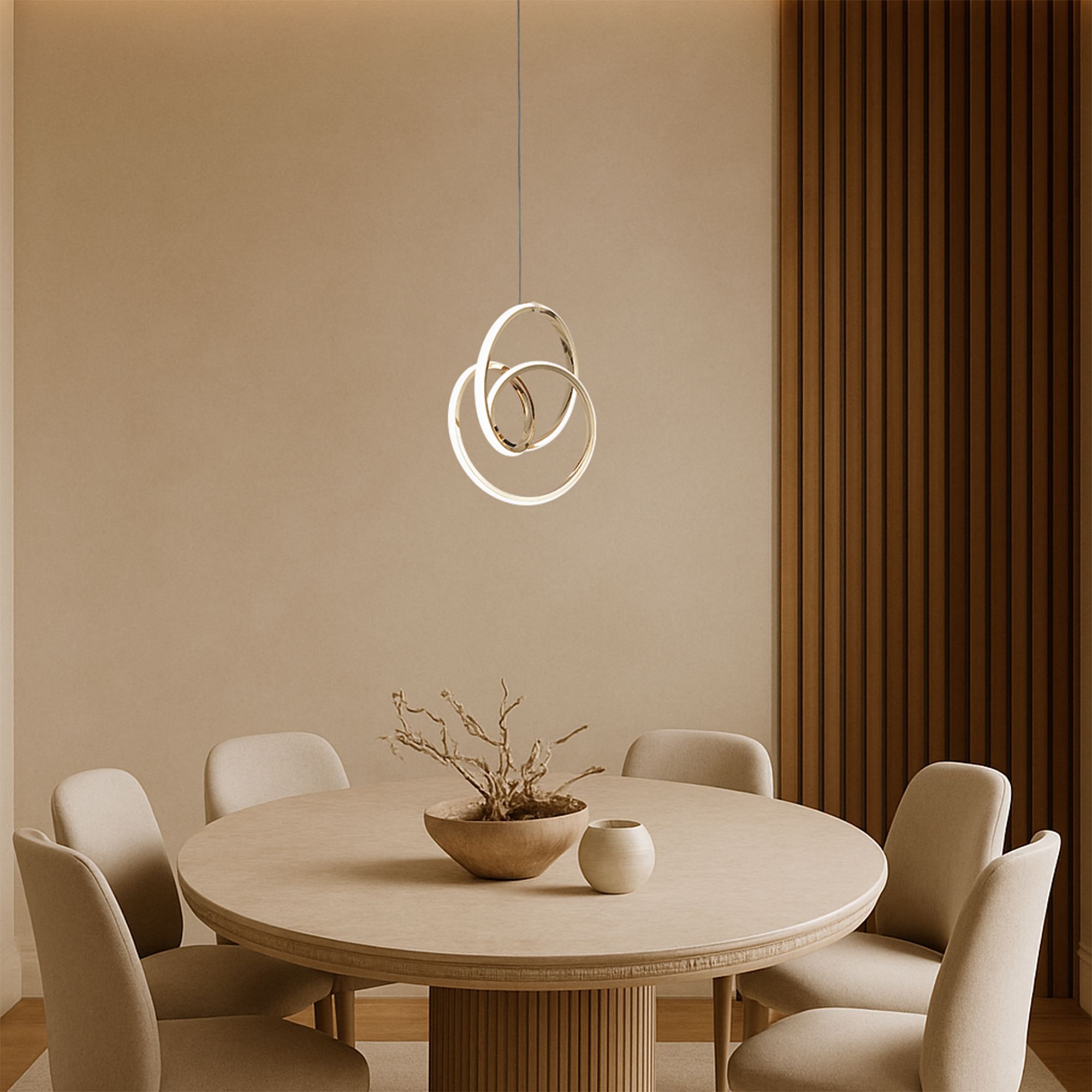 Toolight Závěsné LED svítidlo Luxury Glamour 4 G076-1CP zlaté - Obrázek 2