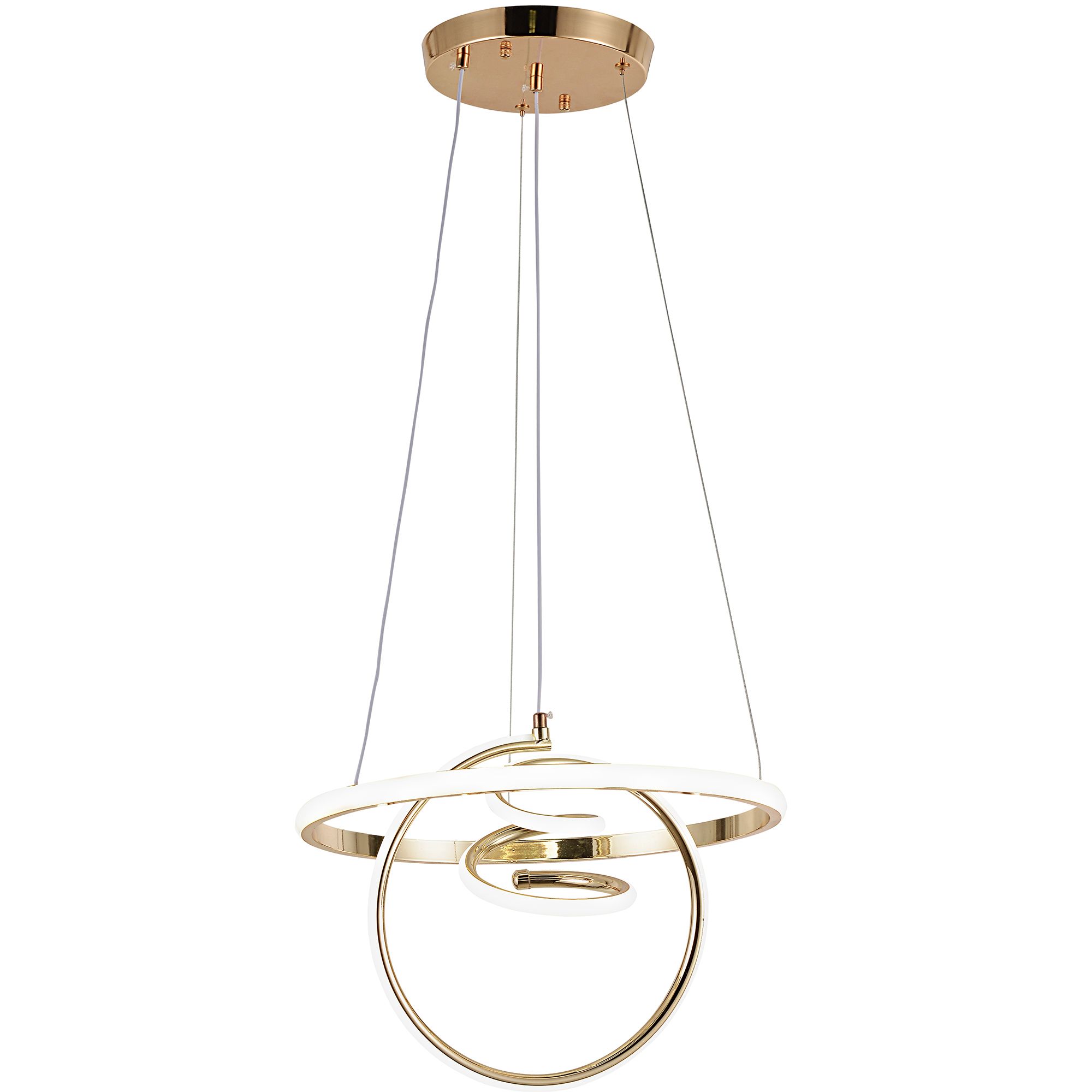 Toolight Závěsné LED svítidlo Luxury Glamour 6 G066-CP zlaté