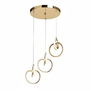 Toolight Závěsné moderní LED osvětlení Elipse D95 LHJ093-3CP zlaté
