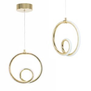 Toolight Závěsné moderní LED osvětlení Elipse D97 LHJ094-1CP zlaté