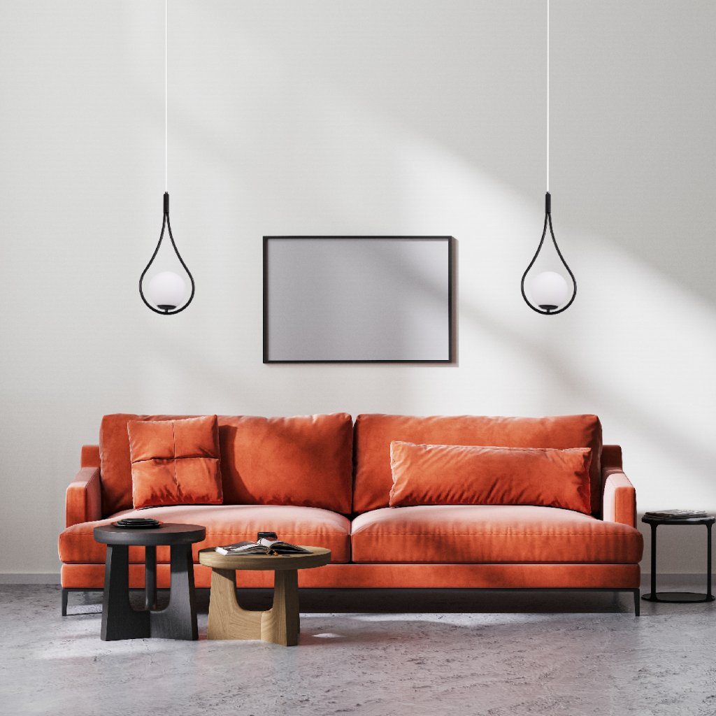 Toolight Závěsné osvětlení Modern D16 G111-1W černé - Obrázek 2